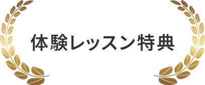 体験レッスン特典